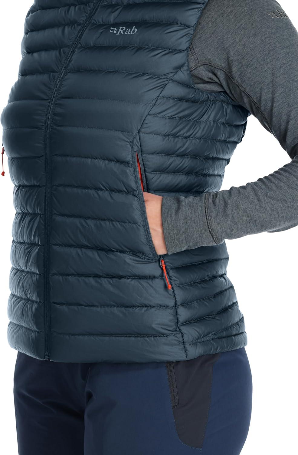 imageRab Womens Microlight Down Vest Insulated Lightweight Gilet for Hiking Trekking ampamp SkiingOrion Blue