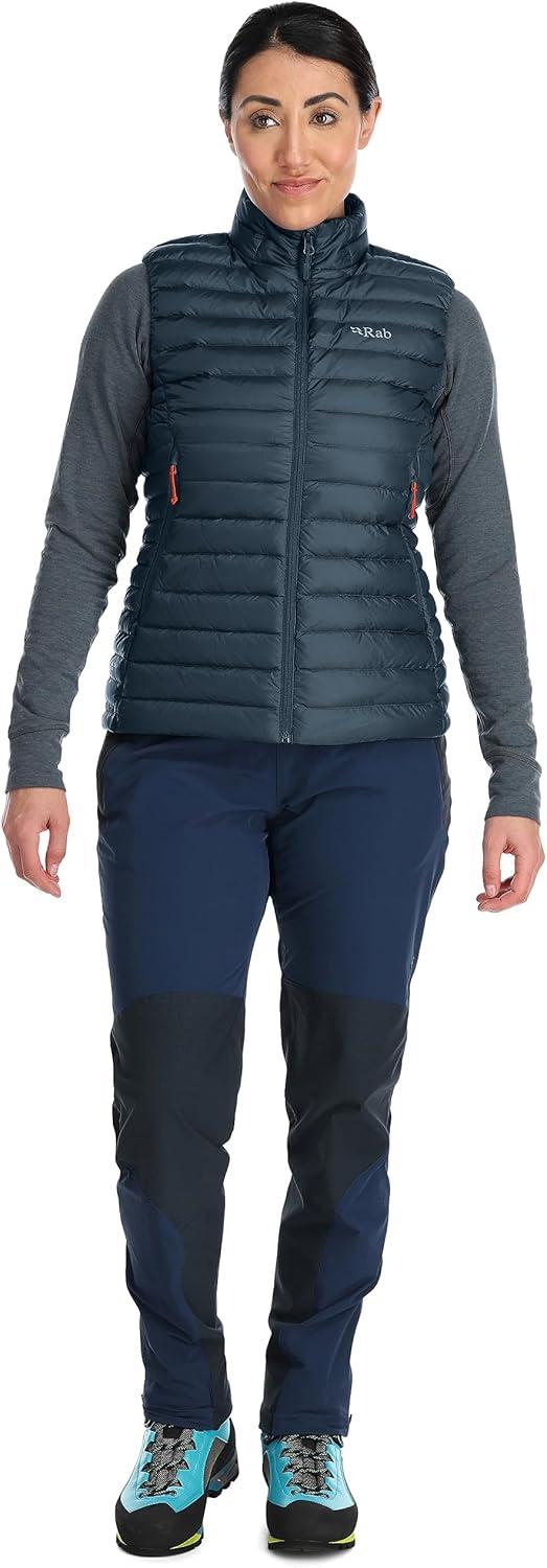 imageRab Womens Microlight Down Vest Insulated Lightweight Gilet for Hiking Trekking ampamp SkiingOrion Blue