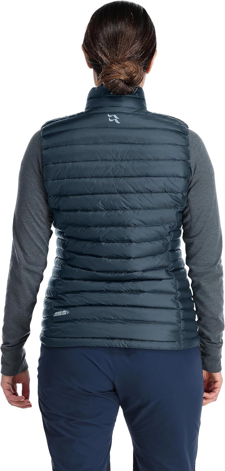 imageRab Womens Microlight Down Vest Insulated Lightweight Gilet for Hiking Trekking ampamp SkiingOrion Blue