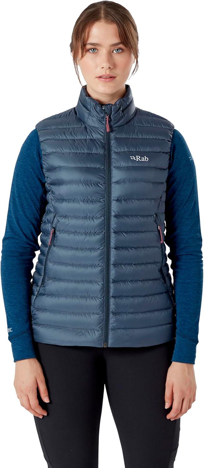 imageRab Womens Microlight Down Vest Insulated Lightweight Gilet for Hiking Trekking ampamp SkiingSteel