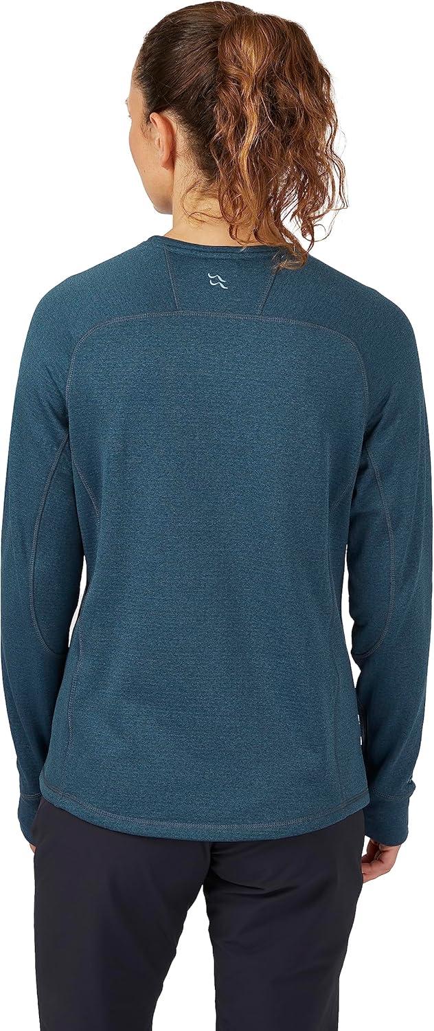 imageRab Womens Nexus Crew Lightweight Long Sleeve Fleece for Hiking ampamp ClimbingOrion Blue