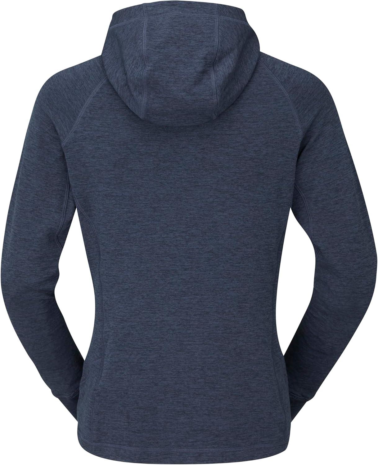 imageRab Womens Nexus Hoody FullZip Lightweight Fleece Jacket for Hiking ampamp ClimbingDeep Ink