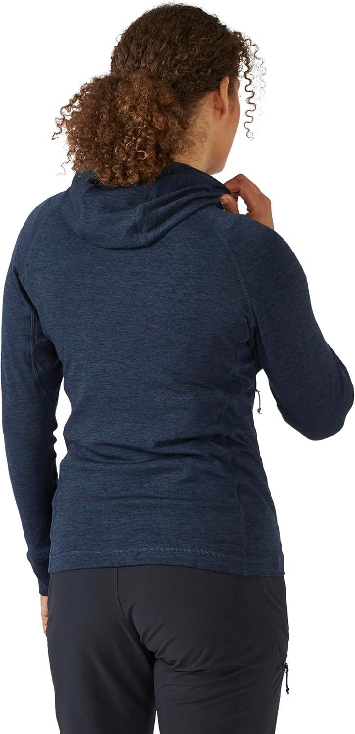 imageRab Womens Nexus Hoody FullZip Lightweight Fleece Jacket for Hiking ampamp ClimbingDeep Ink