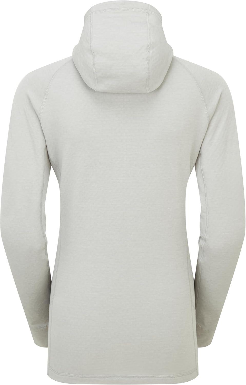 imageRab Womens Nexus Hoody FullZip Lightweight Fleece Jacket for Hiking ampamp ClimbingLight Zinc