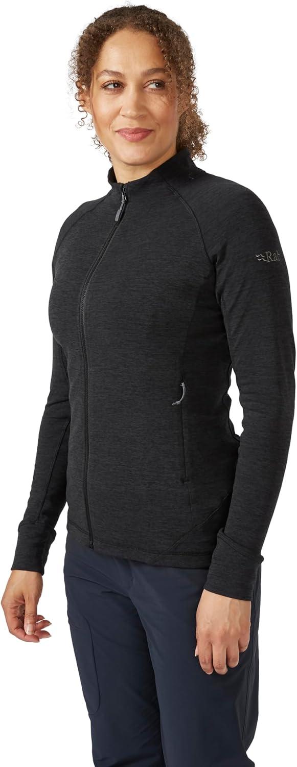 imageRab Womens Nexus Stretch Fleece Jacket Lightweight for Hiking Climbing ampamp LayeringBlack