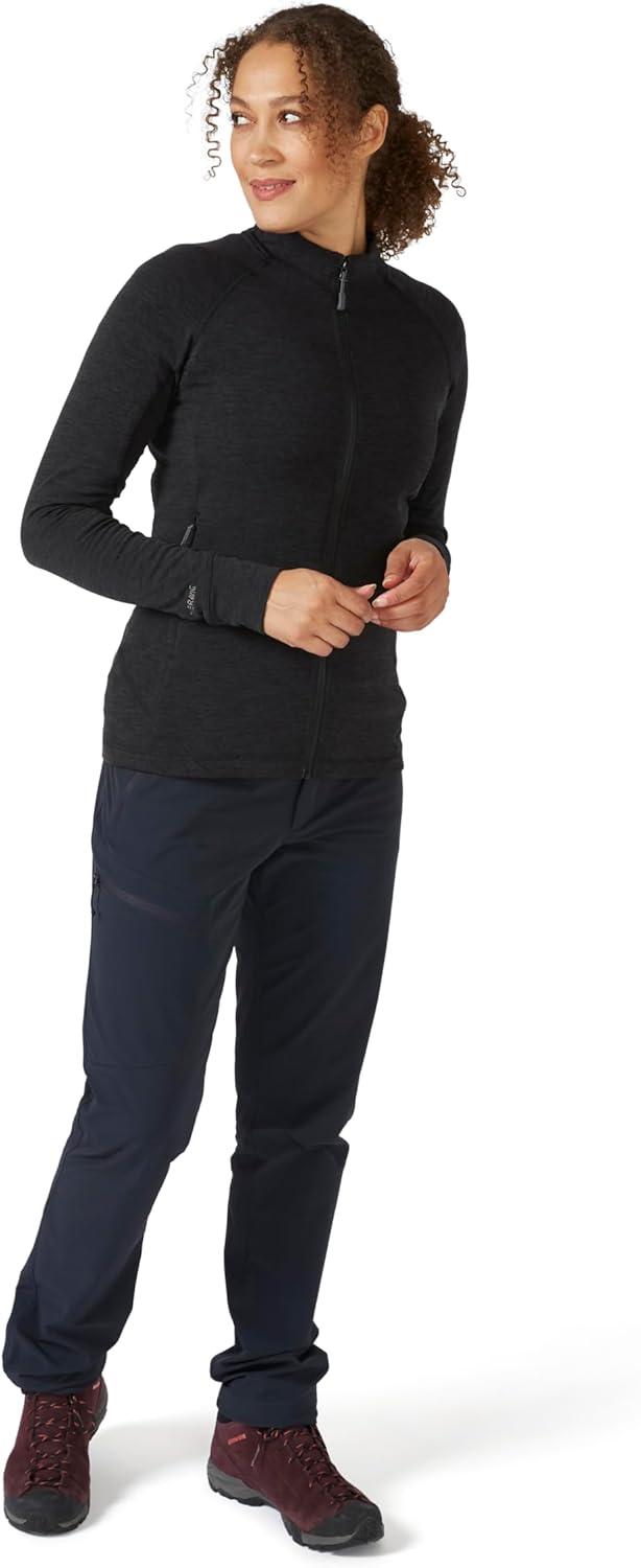 imageRab Womens Nexus Stretch Fleece Jacket Lightweight for Hiking Climbing ampamp LayeringBlack