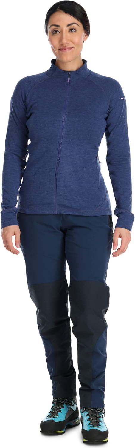 imageRab Womens Nexus Stretch Fleece Jacket Lightweight for Hiking Climbing ampamp LayeringPatriot Blue