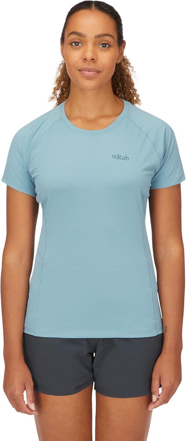 imageRab Womens Sonic Tee Lightweight Breathable ShortSleeve TShirt for Trail Running ampamp HikingCitadel