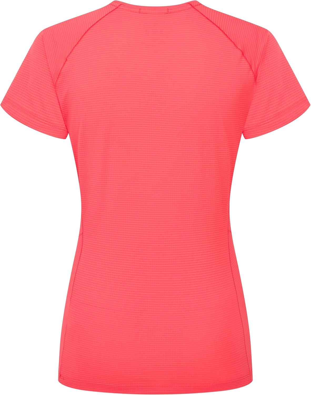 imageRab Womens Sonic Tee Lightweight Breathable ShortSleeve TShirt for Trail Running ampamp HikingHibiscus