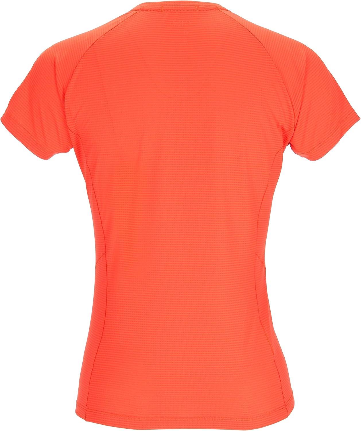 imageRab Womens Sonic Tee Lightweight Breathable ShortSleeve TShirt for Trail Running ampamp HikingRed Grapefruit