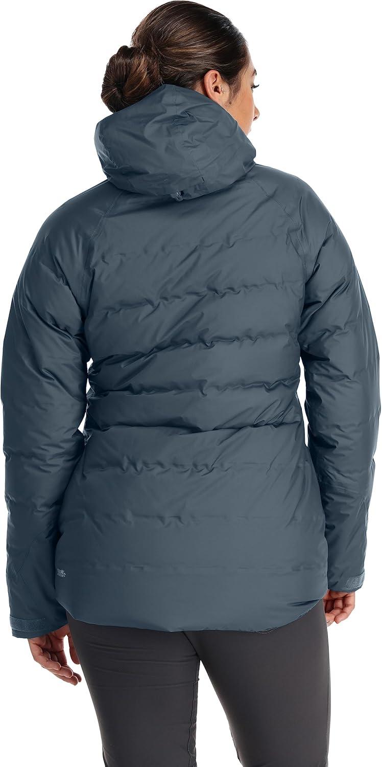 imageRab Womens Valiance Down Jacket Waterproof Windproof Insulator for Climbing Mountaineering ampamp Casual WearOrion Blue