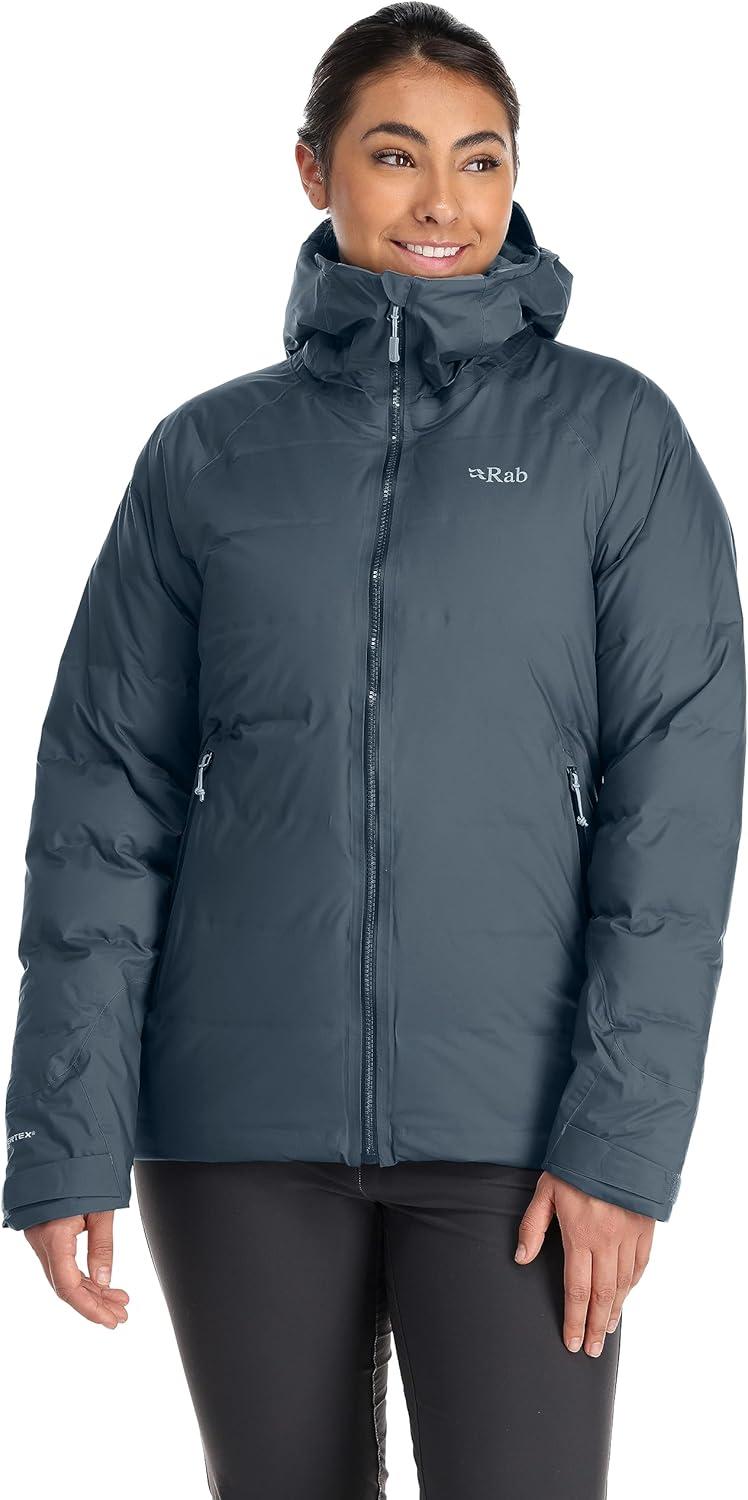 imageRab Womens Valiance Down Jacket Waterproof Windproof Insulator for Climbing Mountaineering ampamp Casual WearOrion Blue