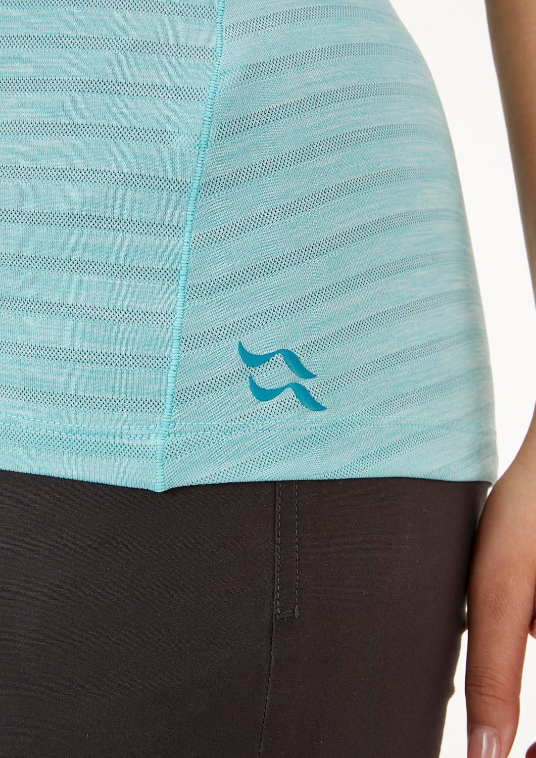 imageRab Womens Wisp Tee Breathable ShortSleeve TShirt for Hiking Climbing ampamp CasualMeltwater Marl