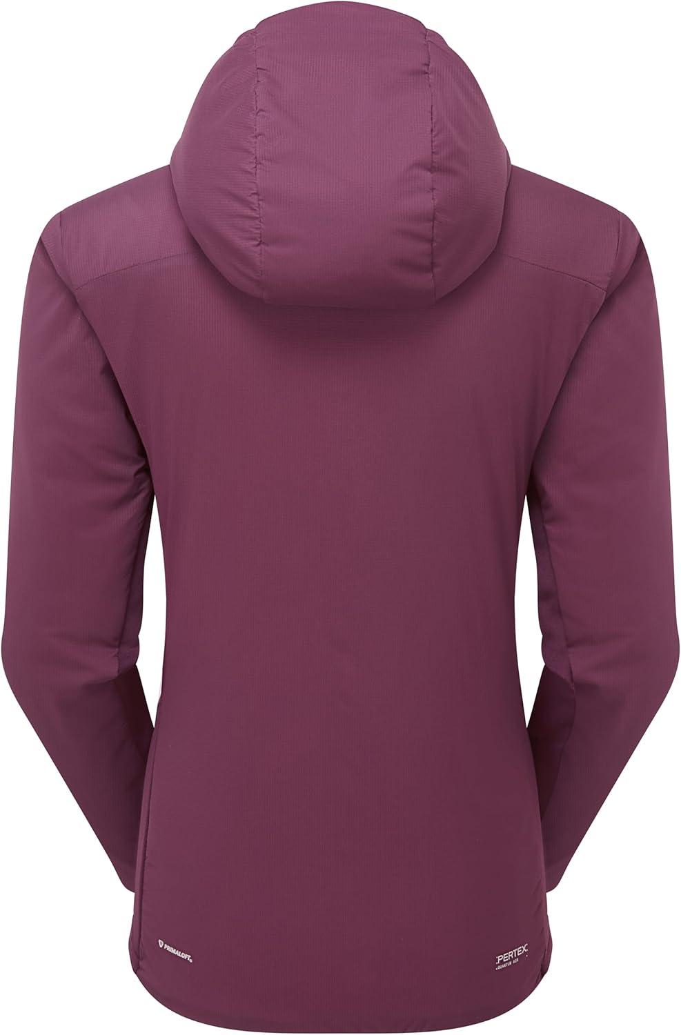 imageRab Womens Xenair Alpine Flex Jacket Hooded Synthetic Insulated Coat for Hiking ampamp MountaineeringMulberry