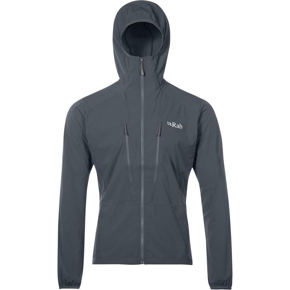 imageRab Mens Borealis Softshell Jacket Lightweight Coat for Hiking ampamp ClimbingSteel