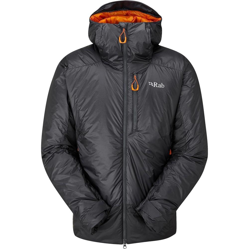 imageRab Mens Generator Alpine Jacket  Synthetic Insulated Coat for Climbing ampamp MountaineeringAnthracite Marmalade