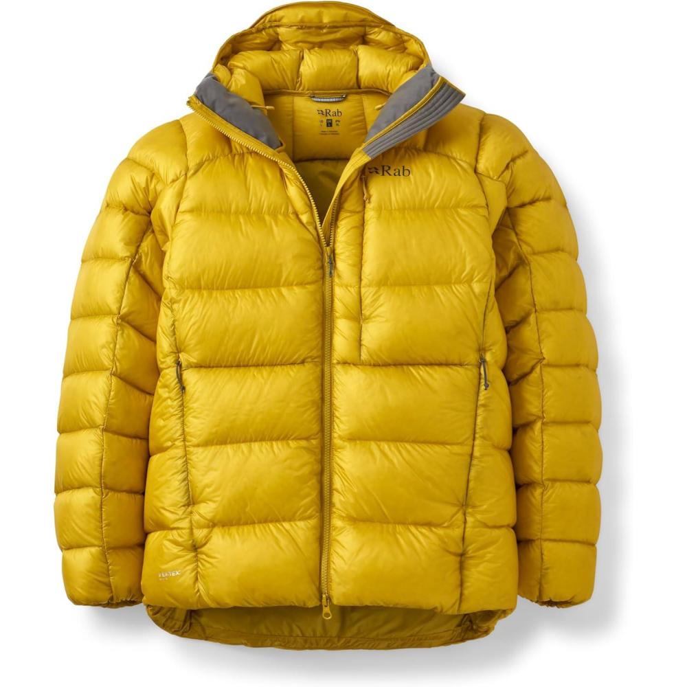 imageRab Mens Mythic Ultra Jacket  Down Insulated Windproof Hooded Coat for Alpine Climbing ampamp MountaineeringDark Pollen