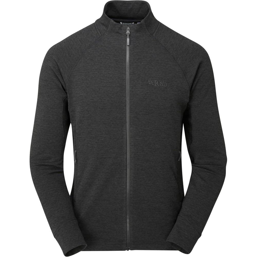 imageRab Mens Nexus Stretch Fleece Jacket Lightweight for Hiking Climbing ampamp LayeringBlack