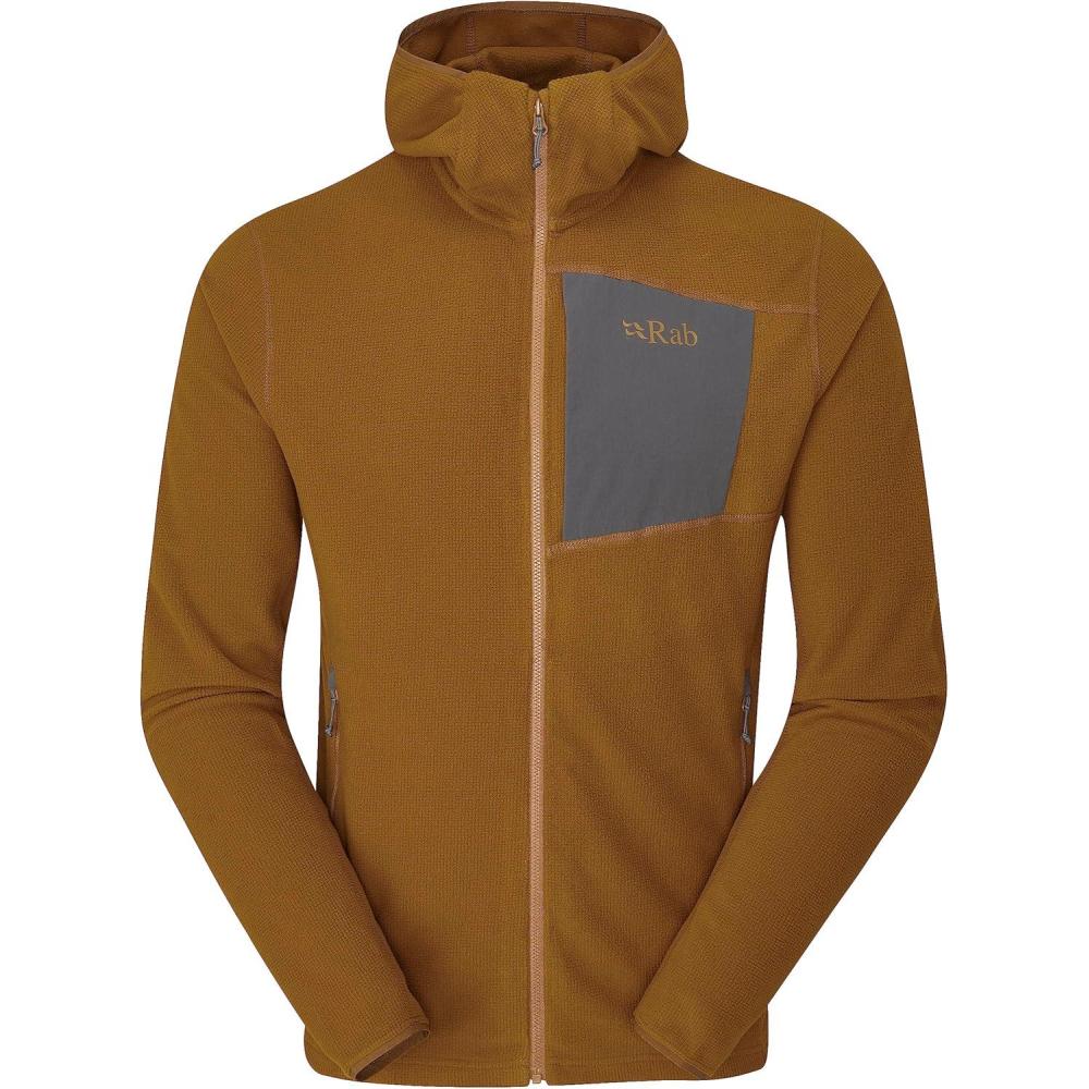 imageRab Mens Tecton Hoody FullZip Fleece Jacket for Hiking ampamp ClimbingFootprint