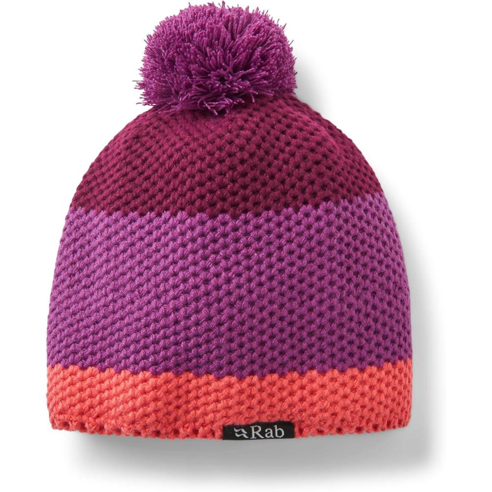 imageRab Monzino Bobble Beanie  Warm Skull Cap for Hiking Climbing ampamp SkiingMulberry