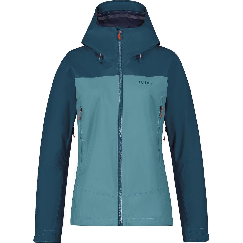 imageRab Womens Arc Eco Waterproof Breathable Jacket for Hiking ampamp SkiingOrion BlueCitadel