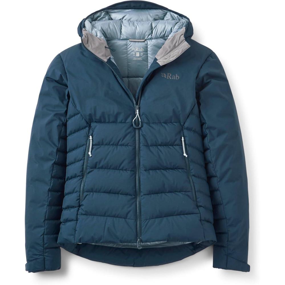 imageRab Womens Infinity Windstopper Hoody  GTX Windproof GoreTex Down Jacket for Climbing ampamp MountaineeringTempest Blue