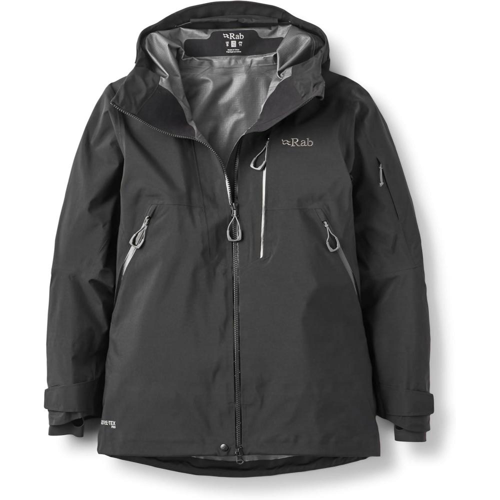 imageRab Womens Khroma Latok GoreTex Pro Jacket GTX Waterproof Breathable Coat for Skiing ampamp MountaineeringBlack