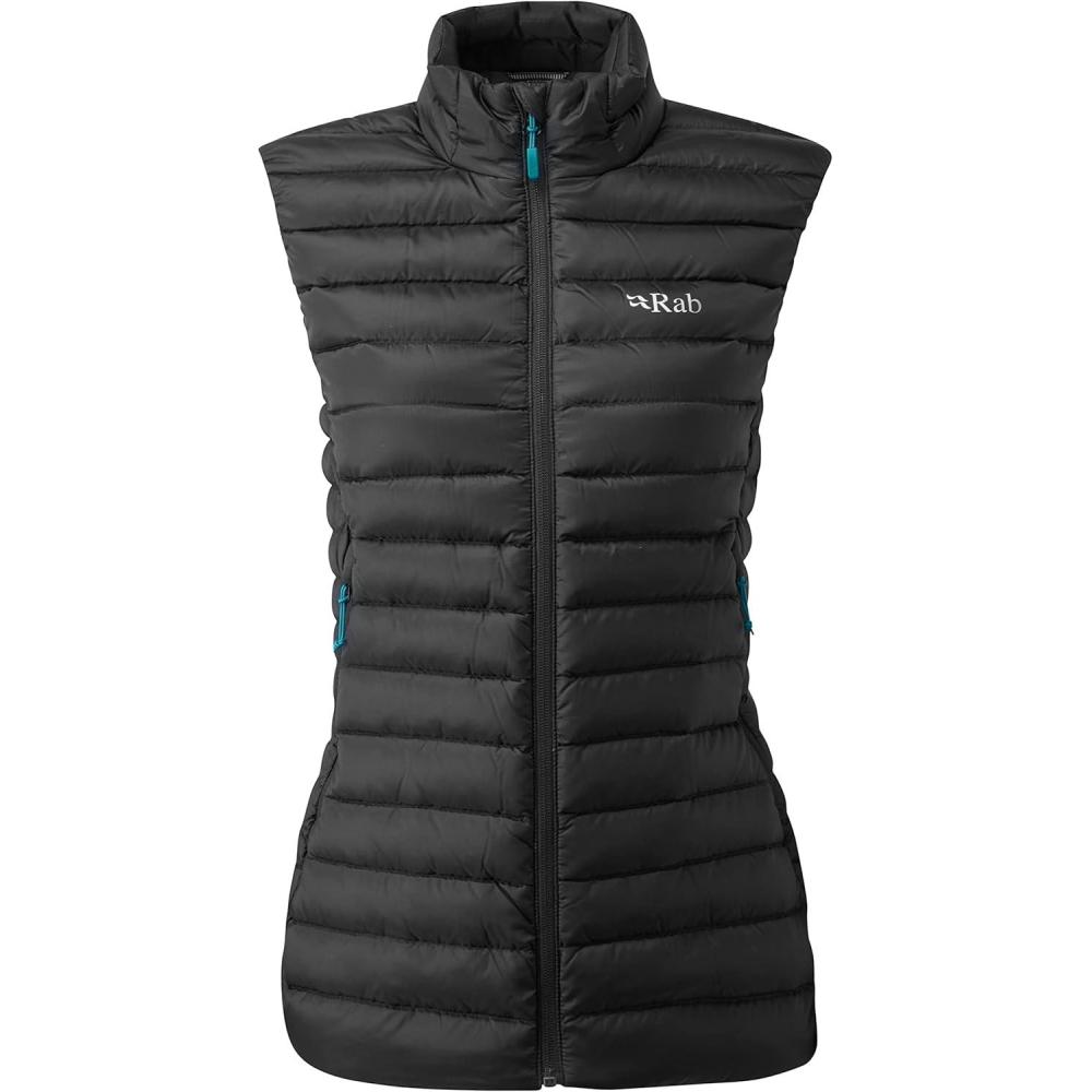 imageRab Womens Microlight Down Vest Insulated Lightweight Gilet for Hiking Trekking ampamp SkiingBlack