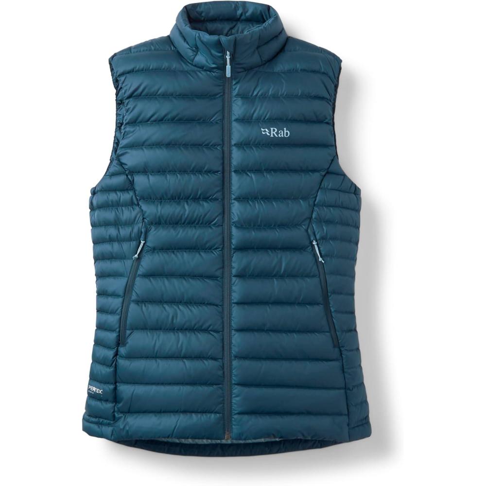 imageRab Womens Microlight Down Vest Insulated Lightweight Gilet for Hiking Trekking ampamp SkiingTempest Blue