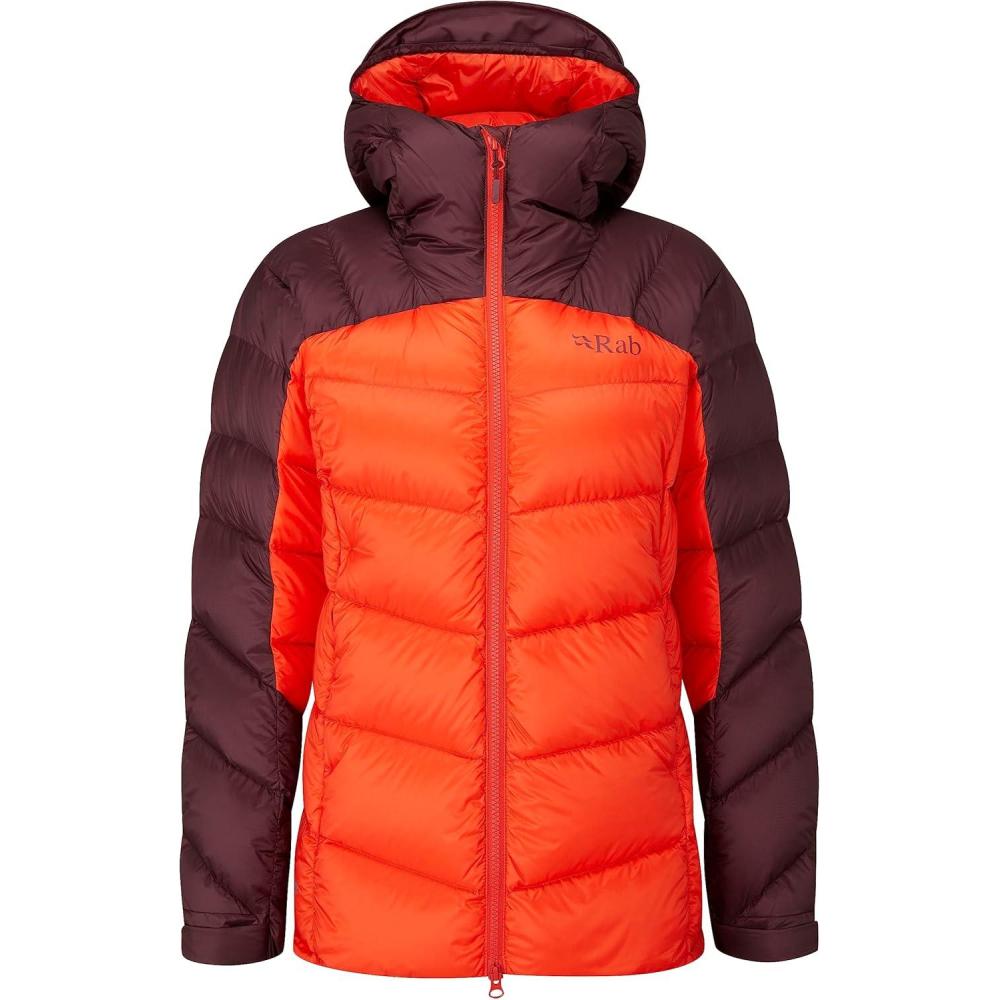 imageRab Womens Neutrino Pro Hoody  Lightweight Warm Down Coat for Climbing ampamp MountaineeringDeep HeatherRed Grapefruit