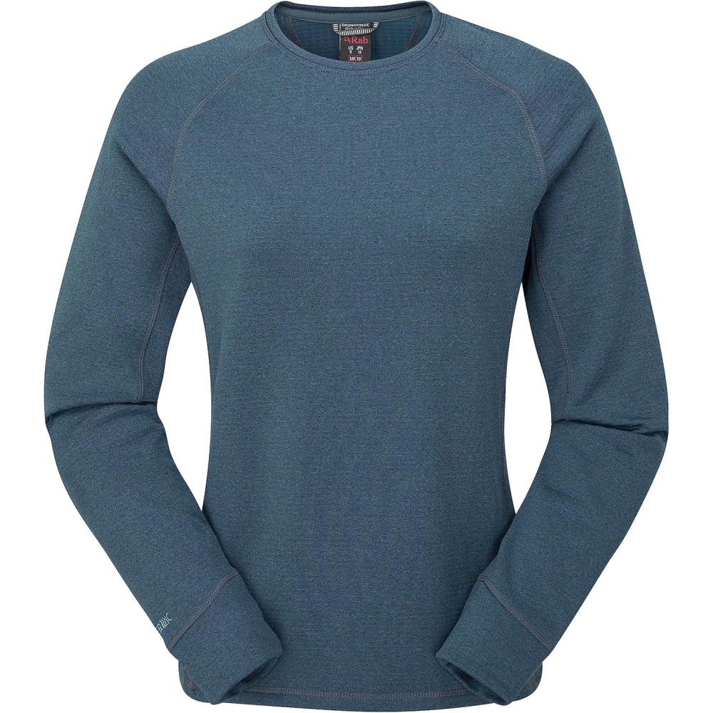imageRab Womens Nexus Crew Lightweight Long Sleeve Fleece for Hiking ampamp ClimbingOrion Blue