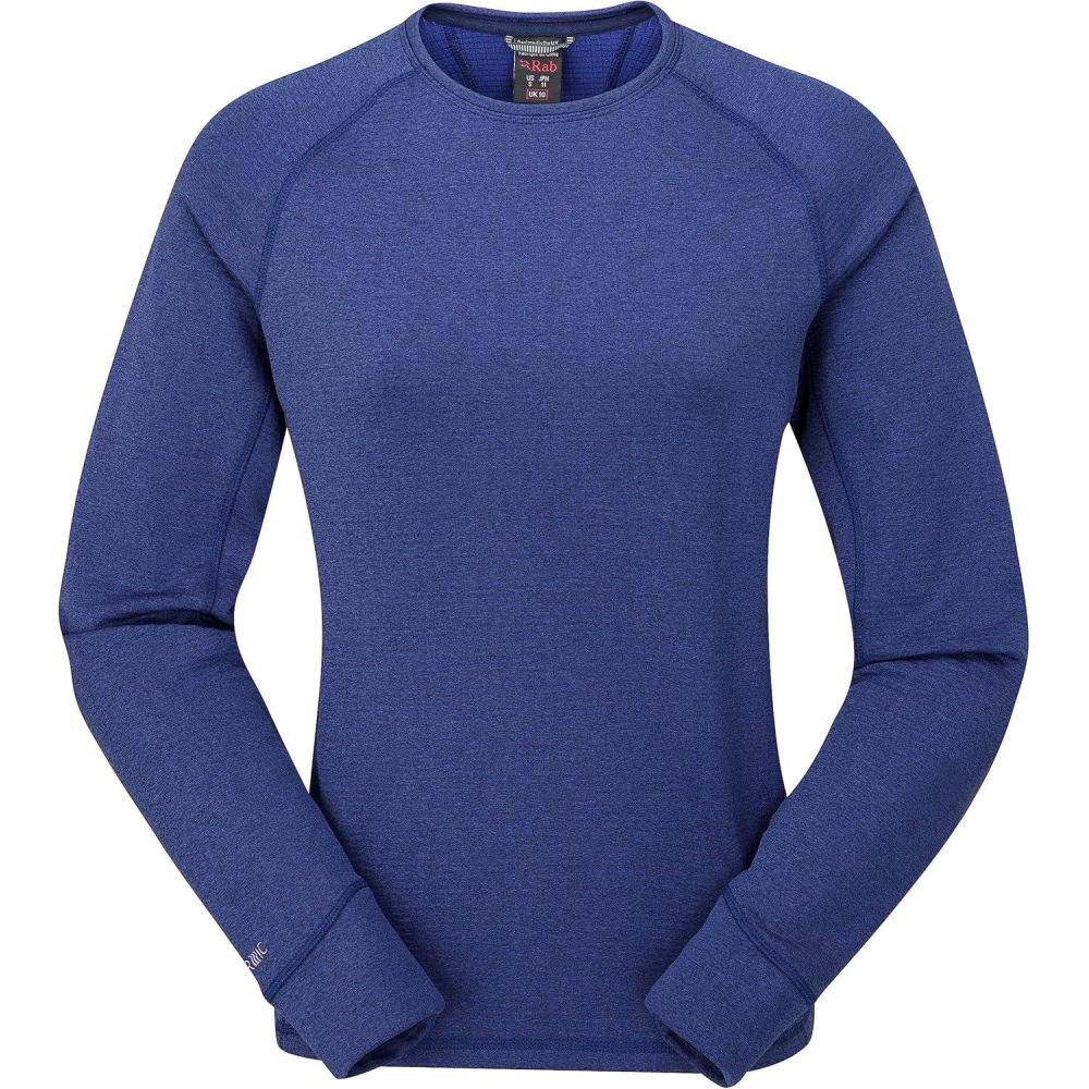 imageRab Womens Nexus Crew Lightweight Long Sleeve Fleece for Hiking ampamp ClimbingPatriot Blue