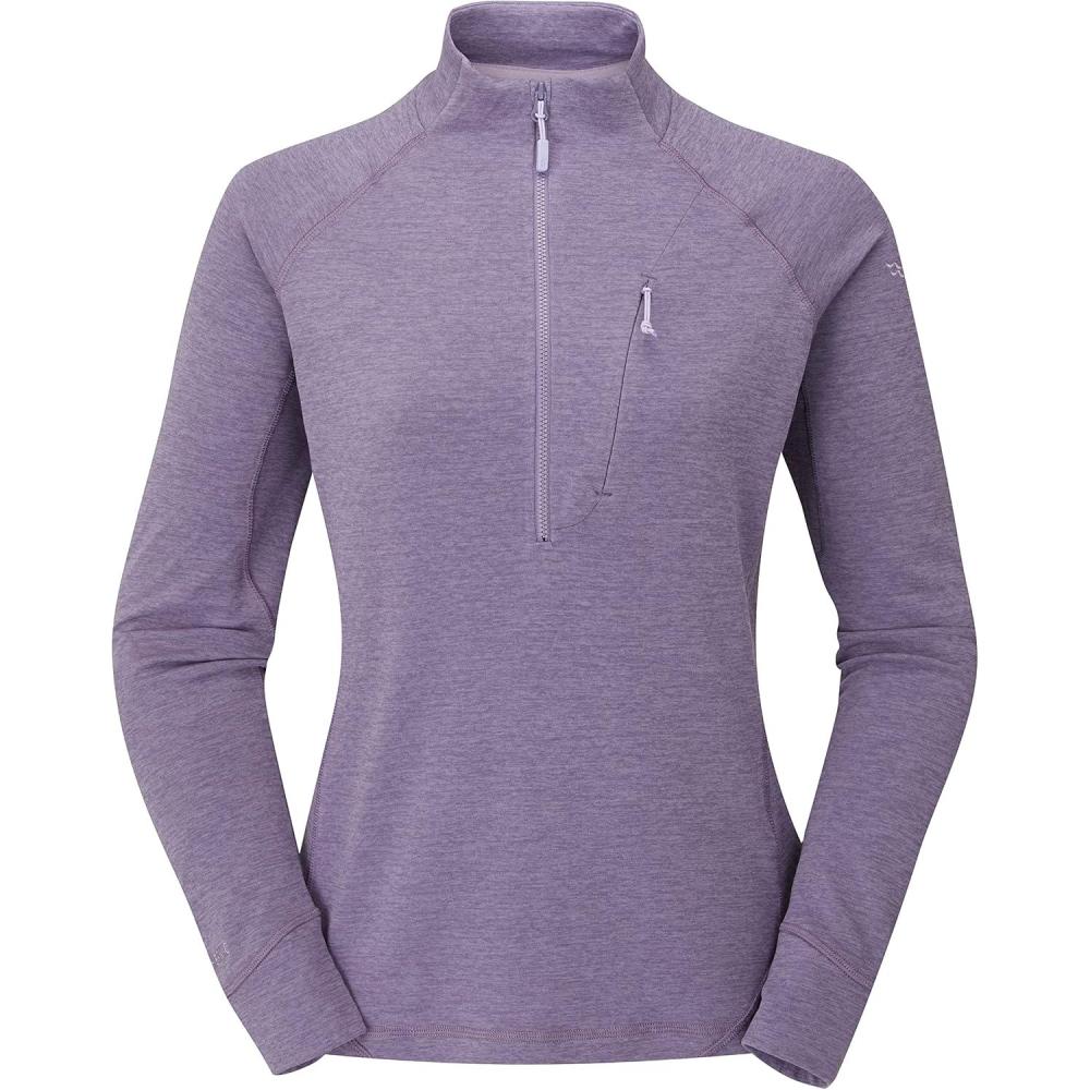 imageRab Womens Nexus PullOn Lightweight Fleece Jacket for Hiking ampamp ClimbingPurple Sage
