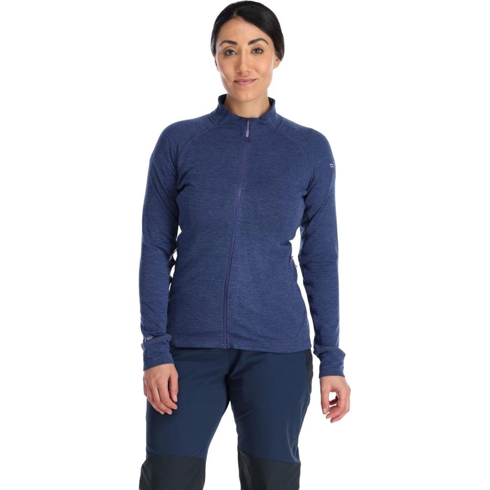 imageRab Womens Nexus Stretch Fleece Jacket Lightweight for Hiking Climbing ampamp LayeringPatriot Blue