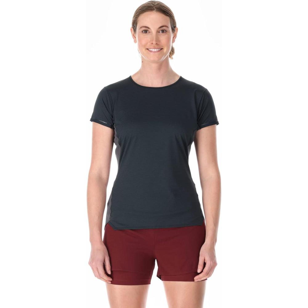 imageRab Womens Sonic Ultra Tee Shirt Lightweight QuickDrying TShirt for Hiking ampamp Trail RunningBelugaGraphene
