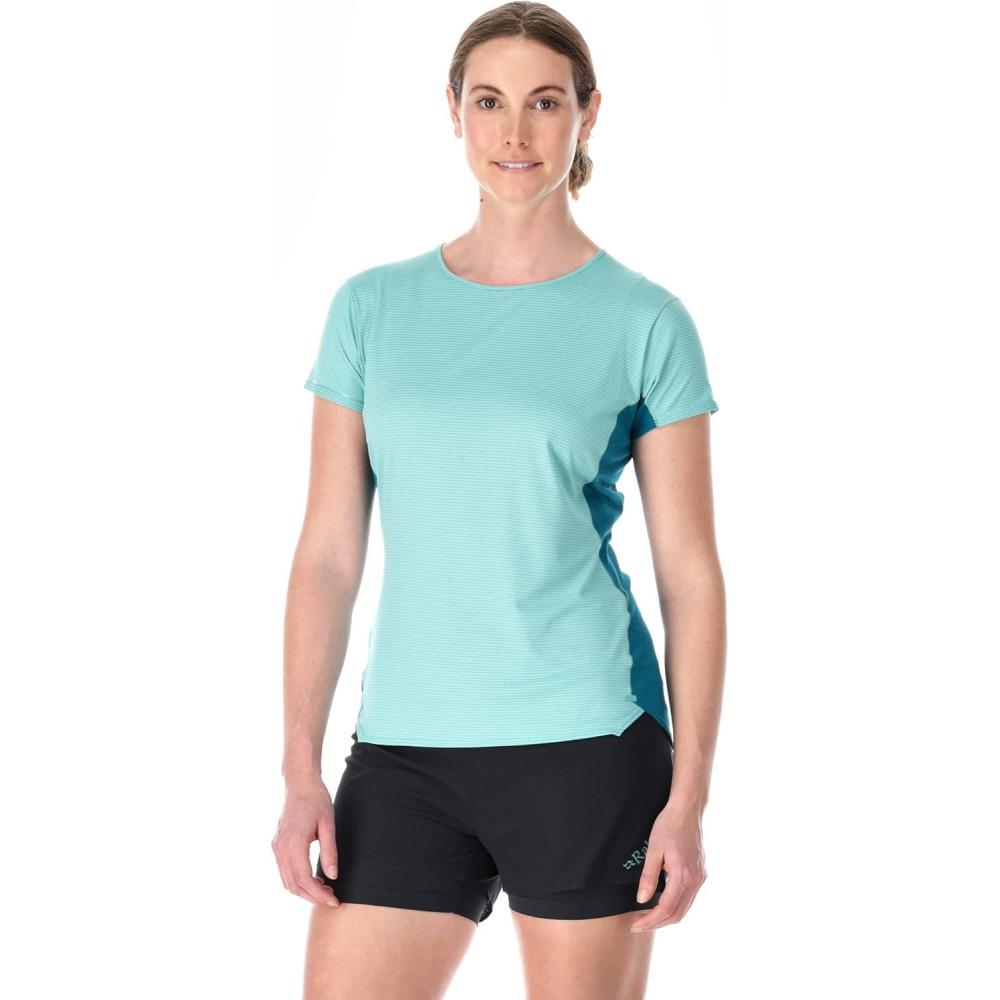 imageRab Womens Sonic Ultra Tee Shirt  Lightweight QuickDrying TShirt for Hiking ampamp Trail RunningMeltwaterUltramarine