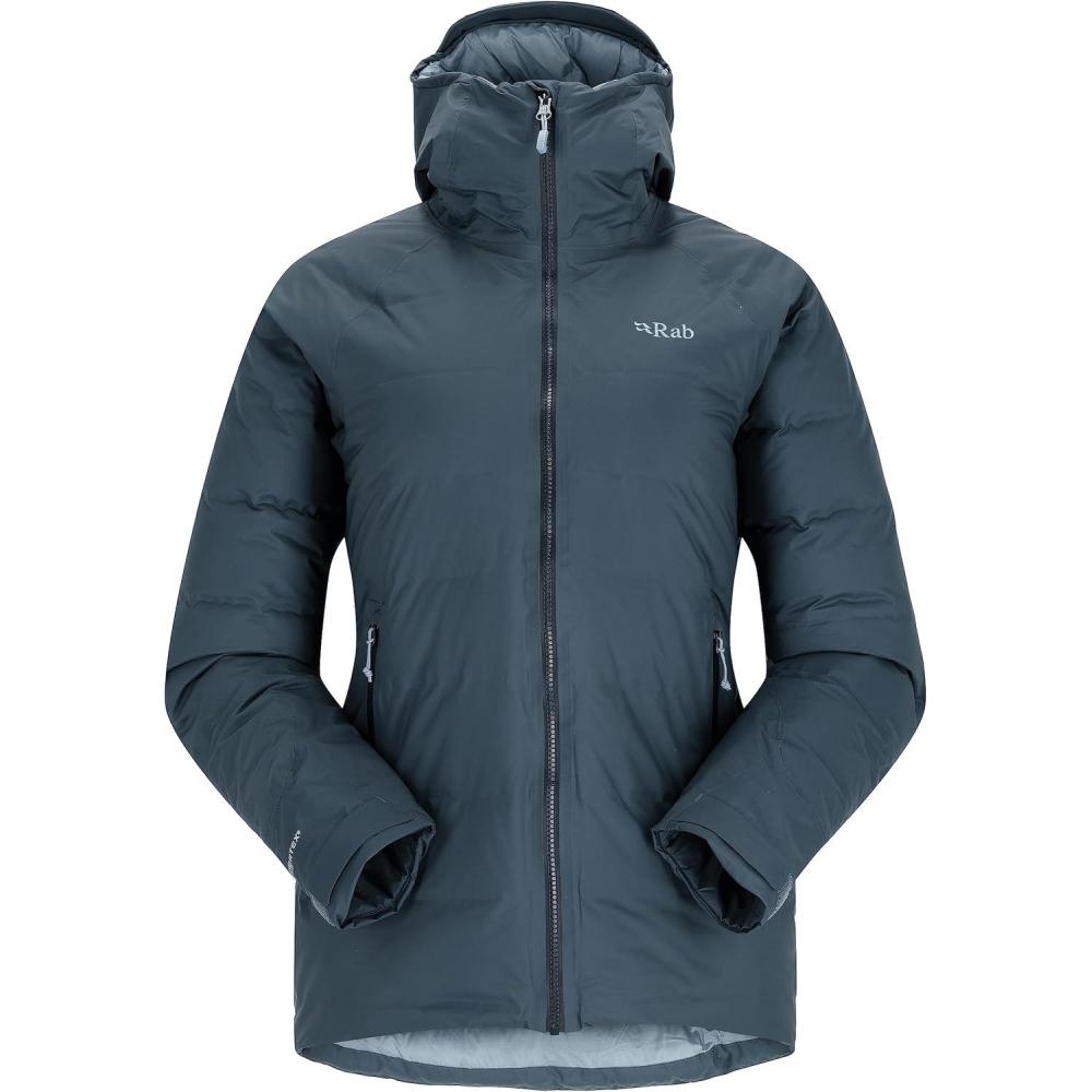 imageRab Womens Valiance Down Jacket Waterproof Windproof Insulator for Climbing Mountaineering ampamp Casual WearOrion Blue