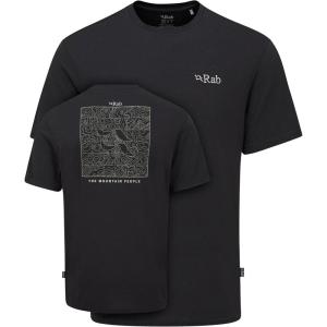 Rab Crimp Elevation Tee – Quick-Drying Comfortable Graphic T-Shirt for Hiking, Climbing, & Casual Use(Beluga)