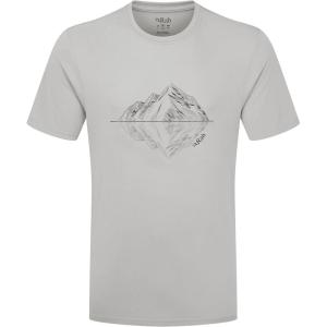 Rab Crimp Reflection Tee – Quick-Drying Comfortable Graphic T-Shirt for Hiking, Climbing, & Casual Use(Light Zinc)