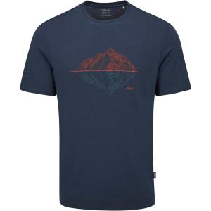Rab Crimp Reflection Tee – Quick-Drying Comfortable Graphic T-Shirt for Hiking, Climbing, & Casual Use(Tempest Blue)