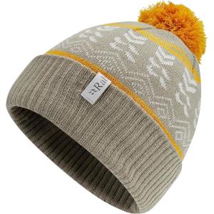 Rab Khroma Bobble Beanie Pom Hat for Skiing, Hiking, & Casual Use(Stone/Sahara)