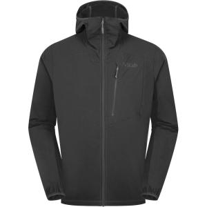 Rab Men’s Borealis Alpine Hoody Jacket – Lightweight Water-Repellent Softshell Coat for Hiking & Climbing(Beluga)
