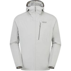 Rab Men’s Borealis Alpine Hoody Jacket – Lightweight Water-Repellent Softshell Coat for Hiking & Climbing(Light Zinc)