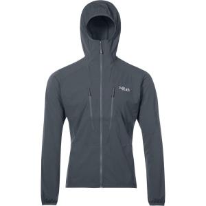 Rab Men’s Borealis Softshell Jacket Lightweight Coat for Hiking & Climbing(Steel)