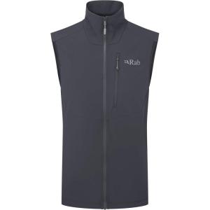 Rab Men’s Borealis Softshell Vest – Lightweight Water-Repellent Gilet for Hiking & Climbing(Beluga)