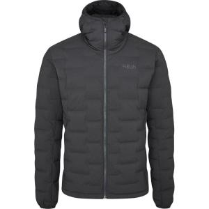 Rab Men’s Cubit Stretch Down Hoody – Lightweight Down Jacket for Trekking, Climbing, & Skiing(Ebony)
