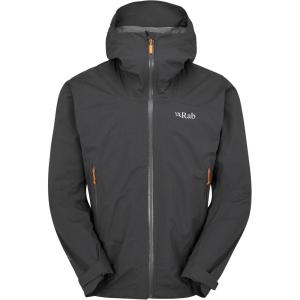Rab Men’s Downpour Light Jacket – Lightweight Waterproof Hooded Coat for Hiking & Trekking(Anthracite)