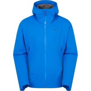 Rab Men’s Downpour Light Jacket – Lightweight Waterproof Hooded Coat for Hiking & Trekking(Maya Blue)