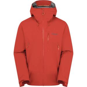 Rab Men’s Downpour Mountain Jacket – Lightweight Waterproof Hooded Coat for Hiking & Trekking(Dark Horizon)