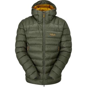 Rab Men’s Electron Pro 800-Fill Down Hooded Jacket for Climbing & Mountaineering(Light Khaki)
